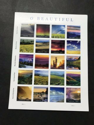 Scott 5298 O 2018 /sheet Of 20 Forever Stamps Mnh (100 Sheets)