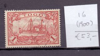 Togo 1900.  Stamp.  Yt 16.  €53.  00
