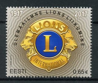 Estonia 2017 Mnh Lions Club International 100th Anniv 1v Set Stamps