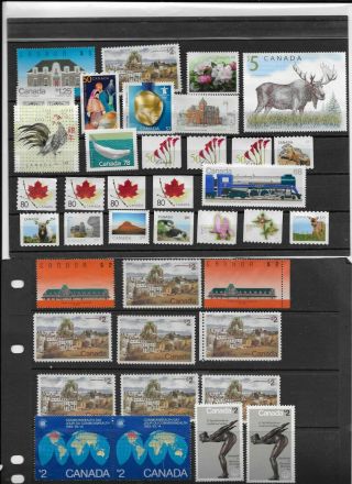 Canada 39 Uncancelled/no Gum Stamps (50 Cents To $5) With A Face Value Of $56.  63