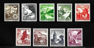 Hick Girl Stamp - M.  H.  German Semi - Postal Sc B123 - 31 Issue 1938 Y2759