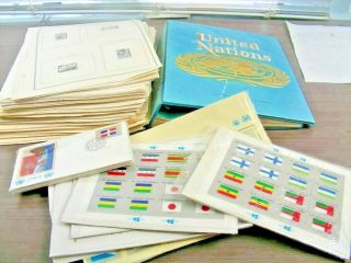 United Nations,  Accumulation Of Stamps Mounted On Remainder Pages