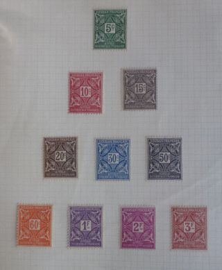 African Colonies French Sudan 1931 Postage Due Stamps 10 Stamps