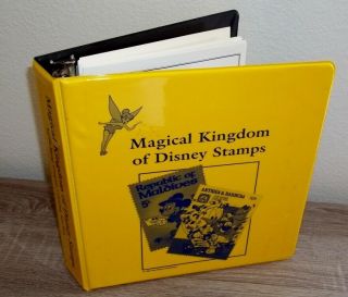 Magical Kingdom Of Disney Stamps Binder Over 205,  Stamps - See