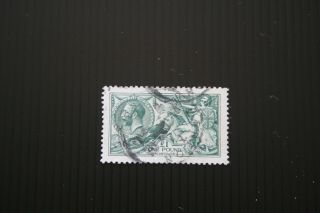 Sg 404 £1 Dull Blue Green Fine Well Centred Good Colour.
