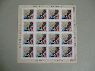 Usa Stamps Sheet Of Nations Capitals In.
