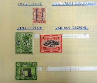 TONGA Mint/Used,  Self - Adhesive,  Sets,  etc.  on Pages.  (35 pics) 2