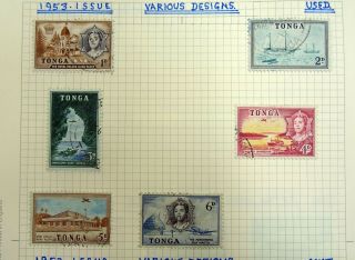 TONGA Mint/Used,  Self - Adhesive,  Sets,  etc.  on Pages.  (35 pics) 5