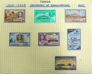 TONGA Mint/Used,  Self - Adhesive,  Sets,  etc.  on Pages.  (35 pics) 8