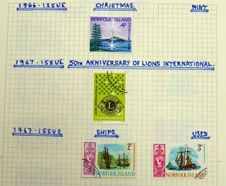 NORFOLK ISLAND Mint/Used,  Sets,  etc.  on Pages.  (43 pics) 6