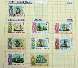 NORFOLK ISLAND Mint/Used,  Sets,  etc.  on Pages.  (43 pics) 7