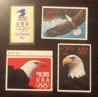 Us Scott 2542 1993 $14.  00 Eagle / Express Mail Mnh With 2539 - 2541