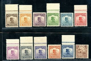 1914 First Peking Print Junk set with margins upto $10 Chan 227 - 247 RARE 2