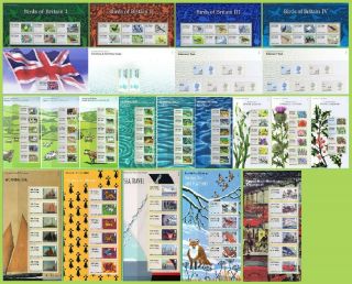 2010 - 2016 Set Of 21 Post And Go Stamps Presentation Packs P&g 2 - 22