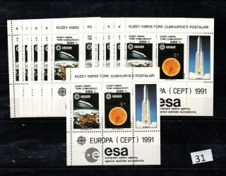 == 11x Northern Cyprus 1991 - Mnh - Europa Cept - Space