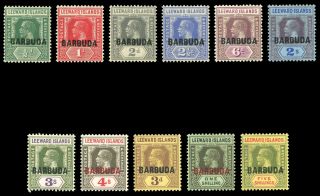 Antigua - Barbuda 1922 Kgv Set Of 11 Never Hinged.  Sg 1 - 11.  Sc 1 - 11.