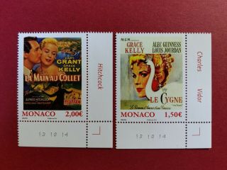 Stamps Monaco Grace Kelly Movies Cinema Mnh Cine Art 2014 Hitchcock