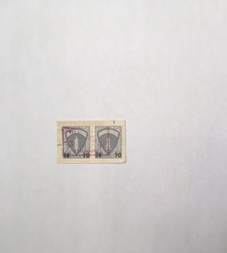 Consular Amg 2 - 10dm Over $2 Stamps