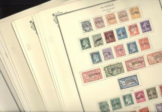 Algeria,  Assortment Of Stamps Hinged On Scott Specialty Pages
