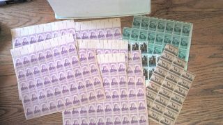 Box O Lot Us Postage Stamps,  Most Mnh Og,  Fv $ 310.  00
