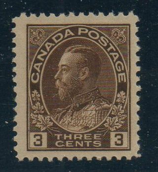 Canada Sc 108 1918 3 C Brown George V Admiral Stamp Vf Nh