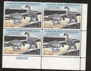 Rw31 - Federal Duck Stamp.  Mnh.  Og.  Plate Block Of 4 02 Rw31pb4