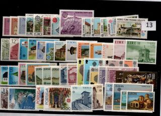 / 53 Stamps - Mnh - Europa Cept 1978 - Architecture -