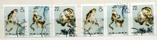 Weeda China Prc 713 - 715 Vf Used/cto Sets,  With Imperf Set Of 3 Cv $187.  25
