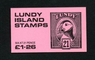 Lundy: £1.  26 Booklet