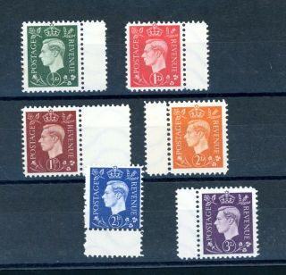 German Wwii Propaganda Labels 1937 Definitives Set Of Six Hinged (au599)