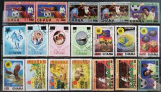 Ghana 1984 Previous Issues Surcharged