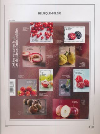 Xb68973 Belgium 2015 Fruit Plants Good Sheet Mnh Fv 9,  5 Eur