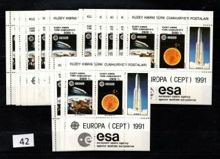 == 12x Northern Cyprus 1991 - Mnh - Europa Cept - Space -