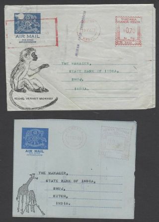 Kenya Uganda Tanganyika Air Letters All Illustrated With Animals & Birds (19)