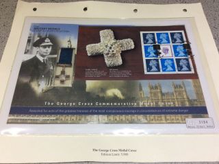 2002 The George Cross Commemorative Medal Cover,  Limited Edition Of 5000