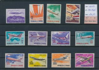 Lk85017 San Marino 1959 Aviation Airplanes Airmail Mnh Cv 20,  5 Eur