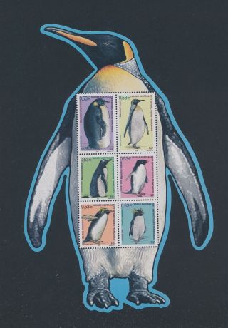 Xb68329 Taaf Penguins Animals Birds Xxl Sheet Mnh