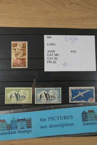 France Antarctic Taaf Air Mail Yvert 1 - 4 : 4 Mnh Stamps Birds