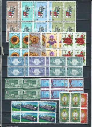 Middle East Libya 2 Pages Of Mnh Stamps And Sets In Bulk/4