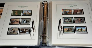 Migratory Bird Hunting Stamp Album with stamps RW1 - Rw82A. 7
