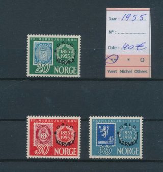 Lk75021 Norway 1955 Stamp Anniversary Fine Lot Mnh Cv 40 Eur