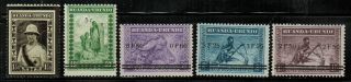 Ruanda Urundi 55 - 59 1934 - 41 Mnh
