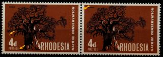 Rhodesia - 1967 Nature Conservation With " Postagf " Flaw Sg418 Mnh (b1922)