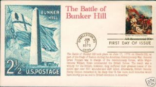 Coverscape Computer Generated Bunker Hill 1975 Fdc