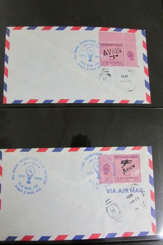 Haiti 1970 Cover Lot Consisting Of 20 Balloon Covers Scarce