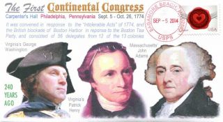 Coverscape Computer Designed 240th Of The First Continental Congress Event Cover