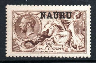 Nauru 1916 - 23 2s6d Sepia Brown Unmounted Sg19 Cat £600