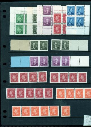 Canada 289 - 293 Mixed Mh/mnh Co259