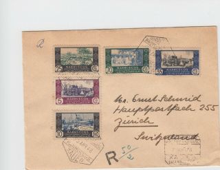 Spanish Morocco: 264 - 273 Franking Two Registered Cover To Switzerland