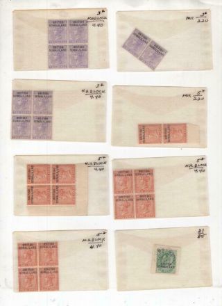 Somaliland - Dealers Stock Of Stamps In Glassines -